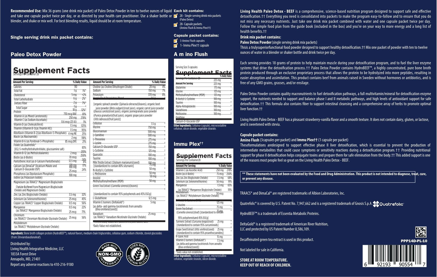 Living Health Paleo Detox Beef - Living Health Market