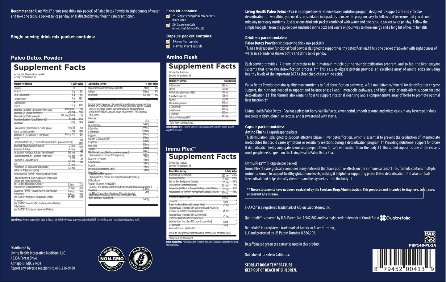 Living Health Paleo Detox Pea - Living Health Market